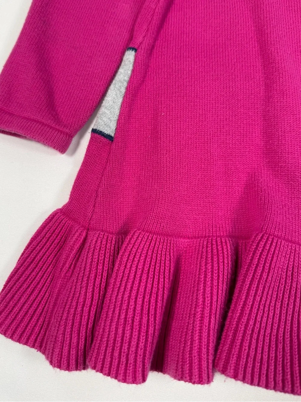 GYMBOREE Toddler Girls' Pink Dachshund Applique Long Sleeve Sweater Dress 18-24M